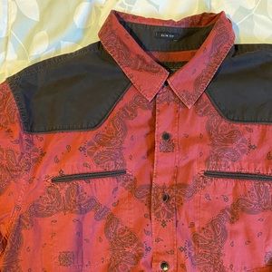 Guess patterned button up